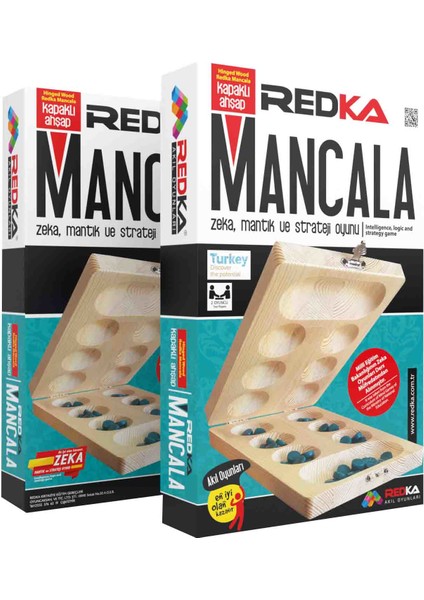 , Ahşap Mangala, Kapaklı Mancala Oyunu, Zeka Oyunları