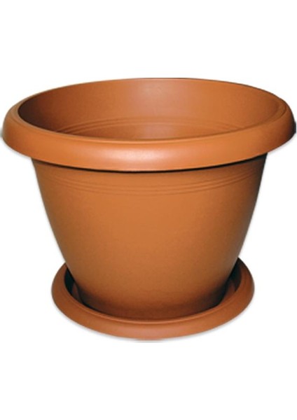 Saksı Yükseklik 16,5 x 14 cm 10'lu Saksı 5 Litre Çiçek Toprağı