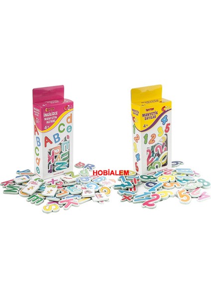 Diy Toy, Manyetik,harfler, Sayılar, 2 Li Magnet Set,eğitici Magnet
