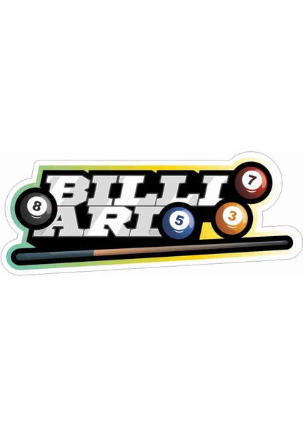 Bilardo Billiard Sticker - 24086