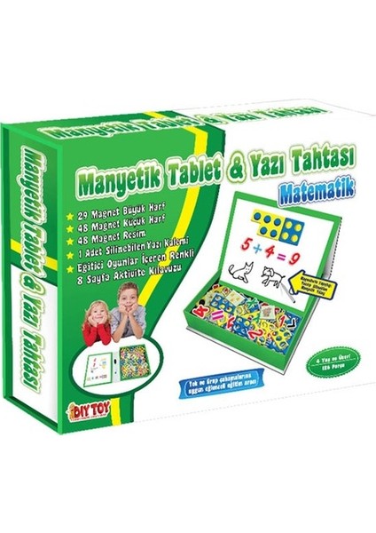 Diy Toy, Manyetik Tablet, Alfabe, Matematik, Tangram, 3 Lü Set