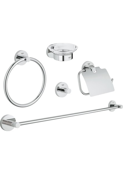 Essentials 5'i Bir Arada Banyo Aksesuar Seti (40344001)