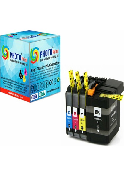 Kartuş Set 4 Renk Takım Muadil Yüksek Kapasite LC-539XL-LC-535XL