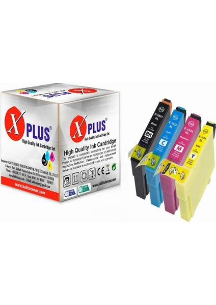 Stylus 16XL Uyumlu T1631XL 4 Renk Muadil Kartuş Takım