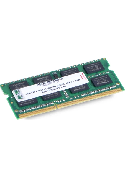 RMT1600NBLPD3-4G 4 GB Ddr3 1600 Mhz CL11 1.35 V Notebook Ram RMT1600NBLPD3-4G