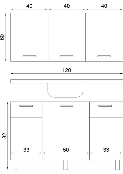 Panovit 120 Cm Evyeli Mini Mutfak