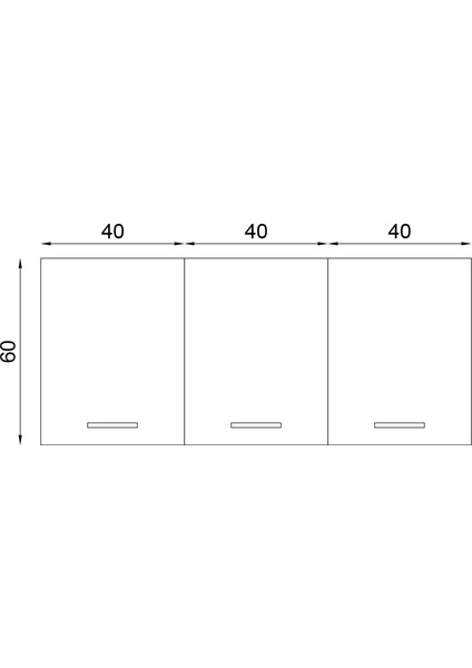 Panovit 120 Cm Mini Mutfak Üst