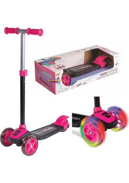 Cool Wheels Twist LED Işıklı 3 Tekerlekli Yükseklik Ayarlı Scooter