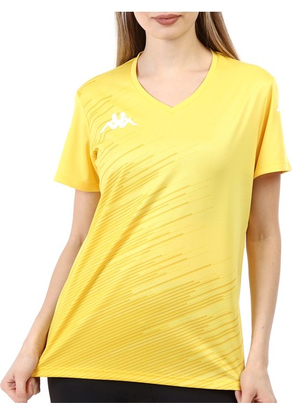 Kadın Poly T-Shirt Abuw Sarı