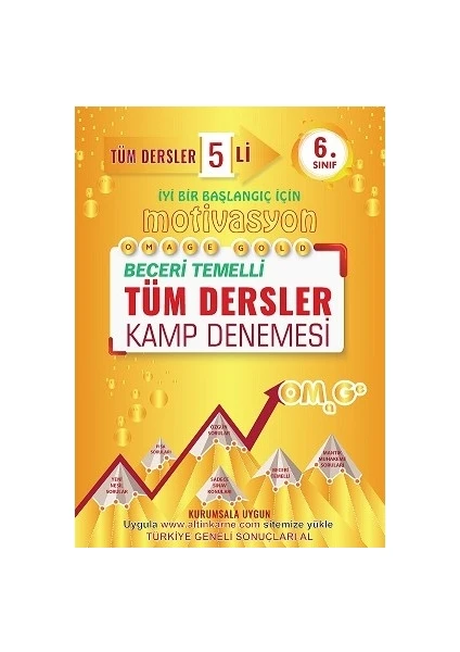 Omage Yayınları  6. Sınıf Motivasyon Tüm Dersler 5'li Kamp Denemesi