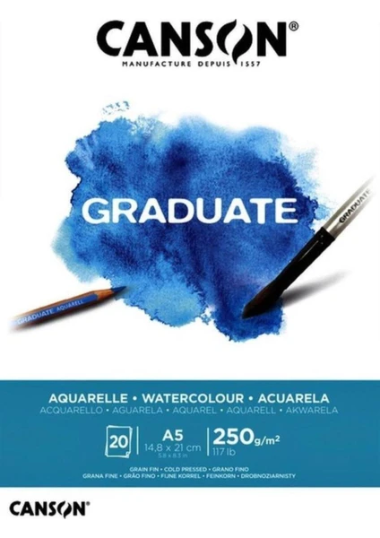 Graduate Suluboya Defteri A4 20 Yaprak 250 gr