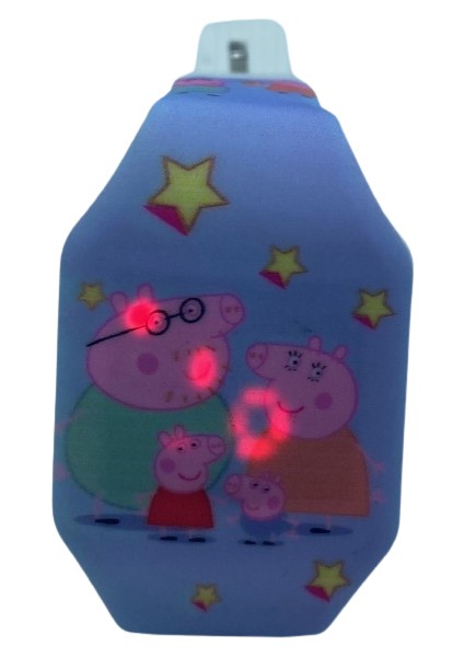 Peppa Pig Ailesi Karanlıkta Parlayan Led Oyuncak Saat