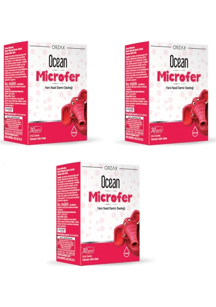 Ocean Orzax Ocean Microfer Oral Damla 30 ml X3