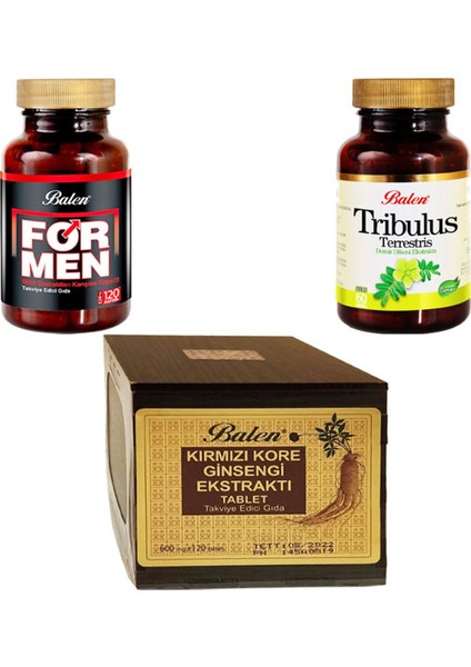 Formen(Erkek)+Tribulus Terrestris+Kırmızı Kore Gınseng