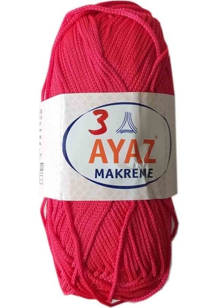 Angel Çanta Akssesuar 100 Gram Polyester Makrome No:3 Kırmızı