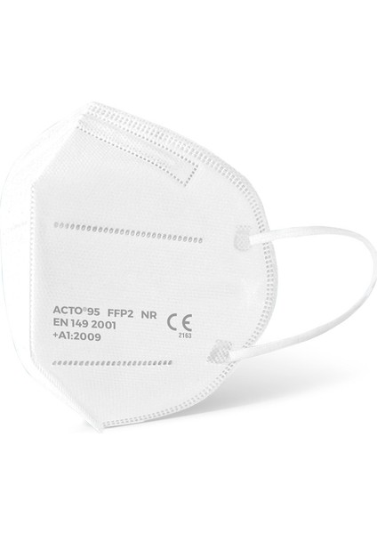 Acto® 95 Ffp2 / N95 Respiratory Mask | 5 Katlı Solunum Maskesi 10 Adet