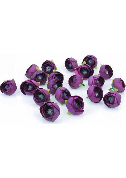 Mürdüm 20 Adet Kafa Şakayık Çiçek ( Yapay Çiçek )