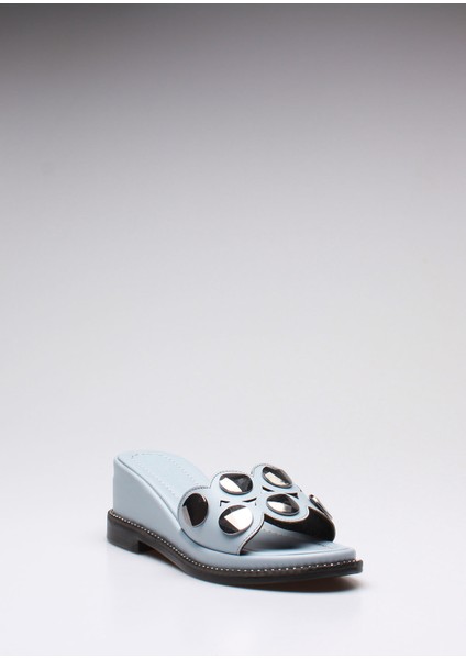 Plus Bebe Mavi Cilt Kadın Terlik modelleri