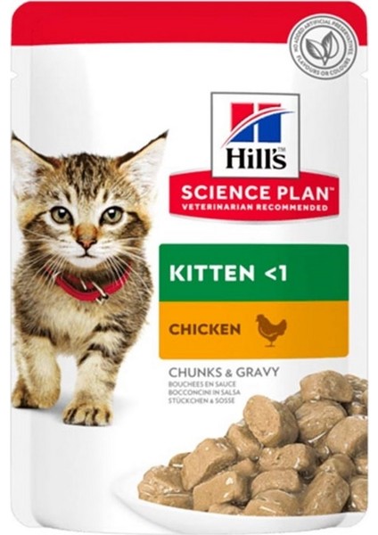Kitten Tavuklu Pouch Yavru Kedi Konservesi 12 x 85 Gr. ( 12 Li Paket )