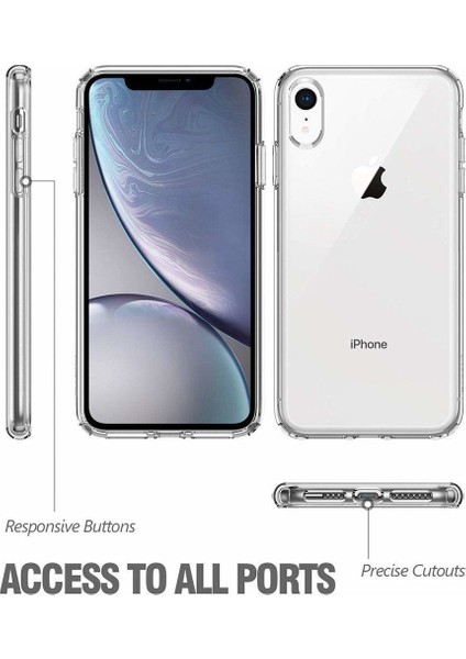 Apple iPhone Xs Max Silikon Kılıf Transparent Soft Şeffaf