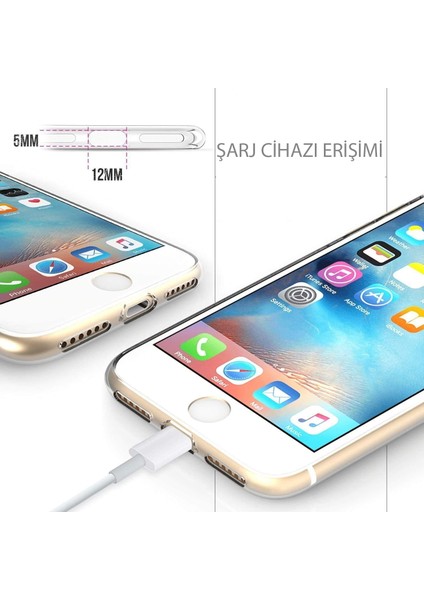 Apple iPhone 6 Silikon Kılıf Transparent Soft Şeffaf