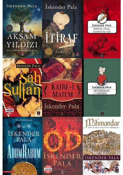 Akşam Yıldızı - Itiraf - Babil'de Ölüm Istanbul'da Aşk - Şah&Sultan - Katre-i Matem - Iki Dirhem Bir Çekirdek - Abum Rabum - Od - Mihmandar