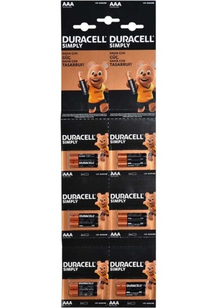 AA Kalem Pil 12'li + AAA Ince Kalem Pil 12'li modelleri