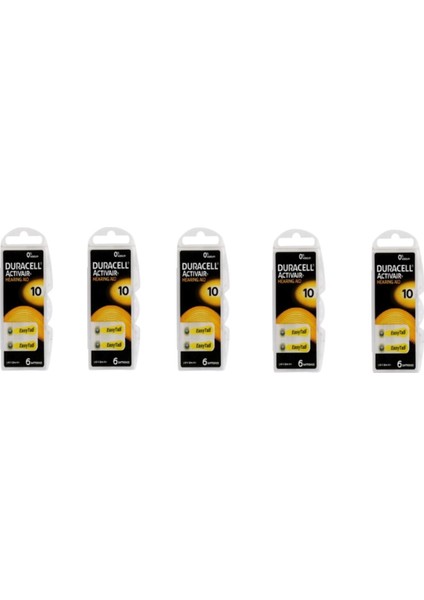Activair 10 Kulaklık Pili 6'lı Blister 5 Paket