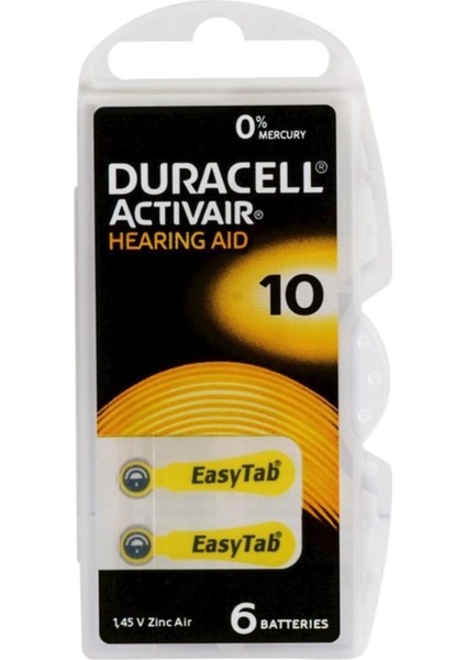 Activair 10 Kulaklık Pili 6'lı Blister 5 Paket fiyatları