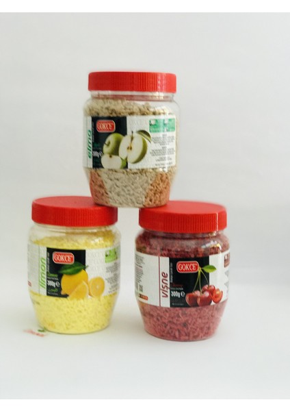 Limon+Elma+Vişne 300 gr x 3 Lü