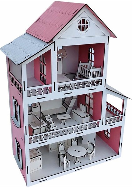 Toys Ahşap Çocuk Oyun Evi Pembe fiyatları