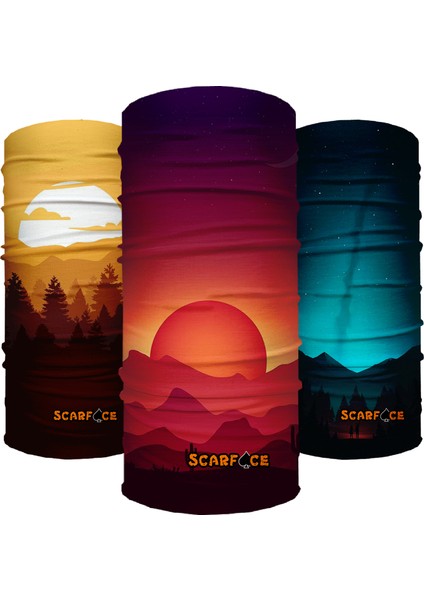 ScarfAce Bandana 3'lü Set Bandana/Baf/Boyunluk/Outdoor - 003