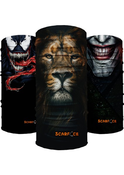 ScarfAce Bandana 3'lü Set Bandana/Baf/Boyunluk/Outdoor - 006