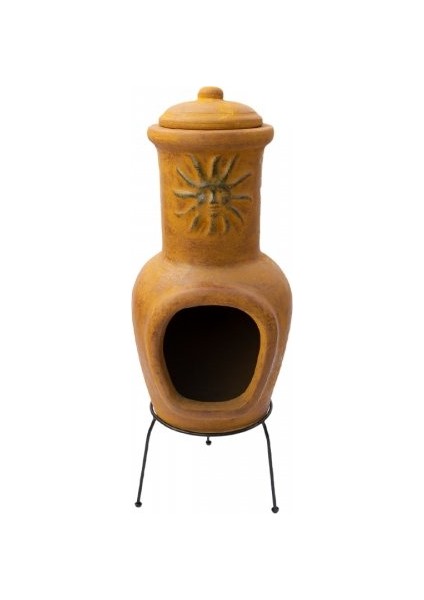 Güneş Motifli Küçük Chimena Sarı