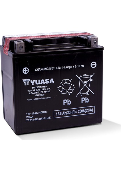 Pıaggıo X9 500 Yuasa YTX14-BS Akü