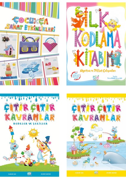 +5 Yaş Okul Öncesi Seti (4 Kitap)