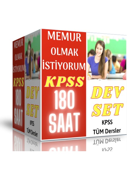 Enine Boyuna Eğitim Memur Olmak Istiyorum Seti (KPSS 180 Saat Özel Anlatım)