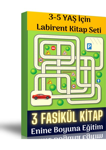 3-5 Yaş Için Labirent Kitap Seti (3 Fasikül Kitap)