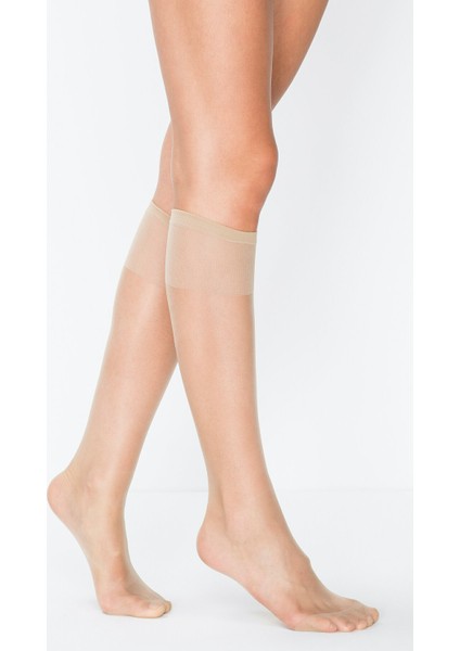 FIT(15D) Ince Dizaltı Çorap-Sahra 51-(12 Çift)