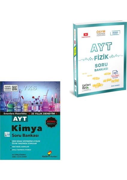 AYT Seti (Aydın AYT Kimya Soru Bankası + AYT Fizik Soru Bankası) 2025
