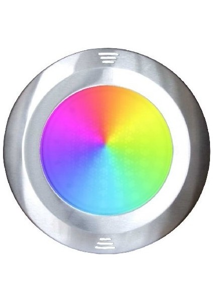 Su Altı Paslanmaz Krom Çerçeveli LED Havuz Lambası Kovansız (2 Kablolu Rgb Işık)