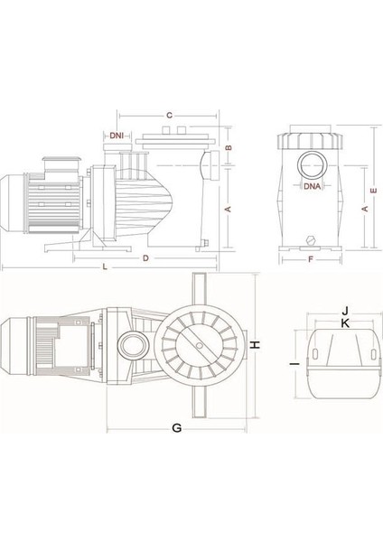 Saci Winner Havuz Pompası 0,50 Hp 220 Volt