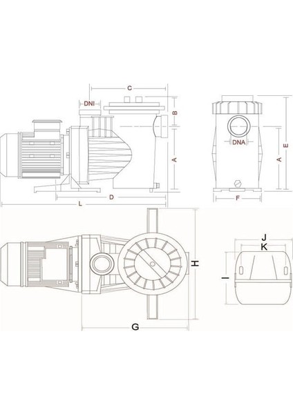 Havuz Pompası 2 Hp 380 Volt