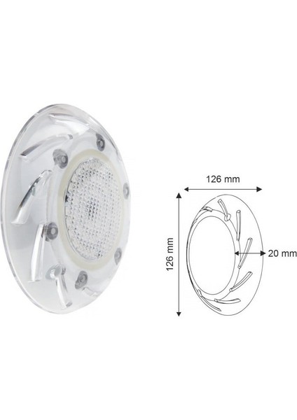 Gün Işığı Sıva Üstü Mini LED Havuz Lambası