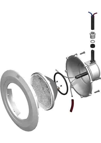 Sıva Altı LED Havuz Lambası Kovansız S 95 (Mavi Işık)