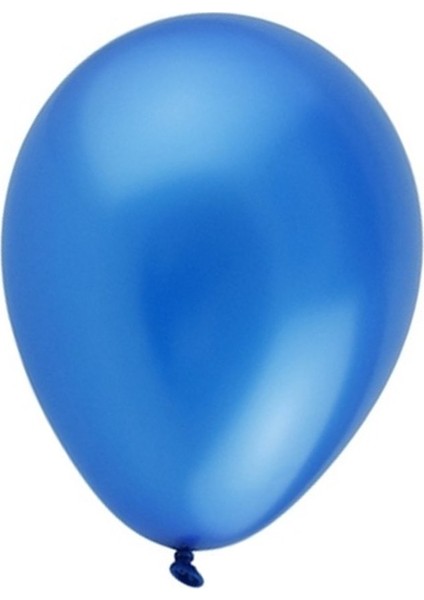 BBM12100-04 Metalik Mavi Baskı Balonu 100LÜ /12INÇ/