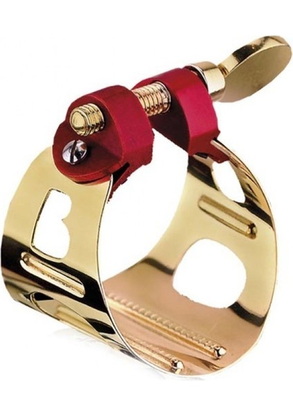 Ldo Duo - Gold Lacquered Bb - Altoklarnet - Saksofon Ligatür - Kapak