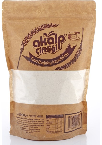 Tam Buğday Kepekli Un 1000 gr