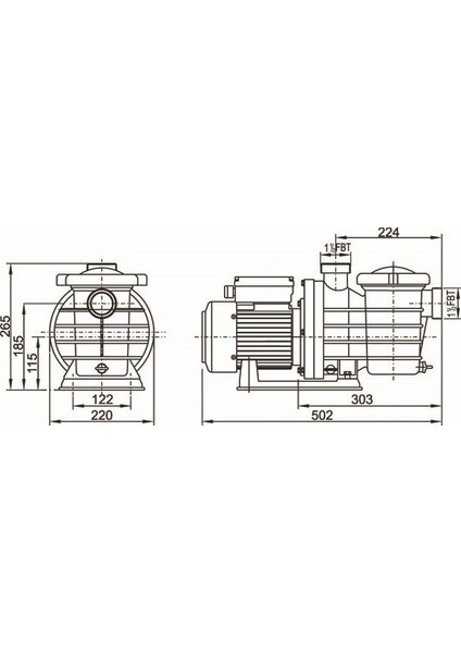 1,5 Hp Havuz Pompası 380 Volt