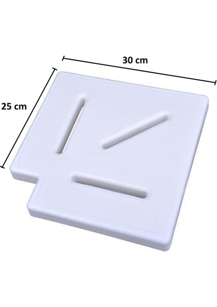 25 cm Havuz Kenar Taşma Izgarası Köşe Parçası 90°